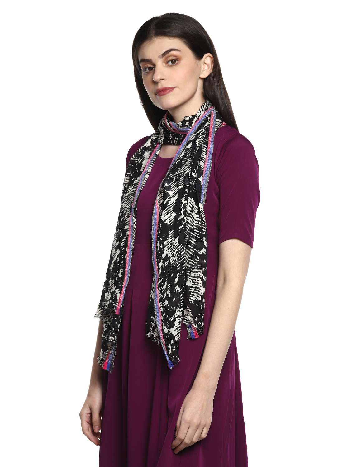White Viscose Stole