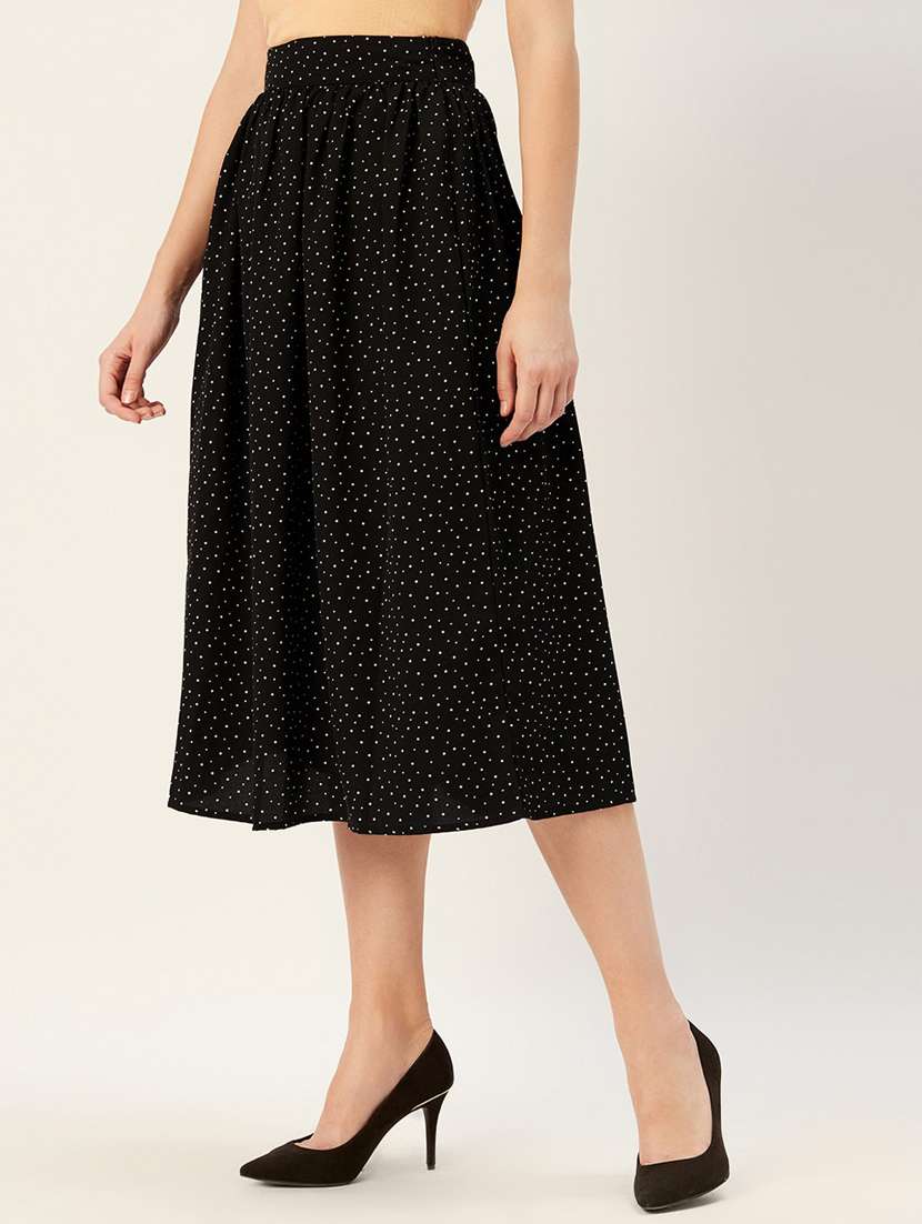 High Rise Polka Dot Skirts 