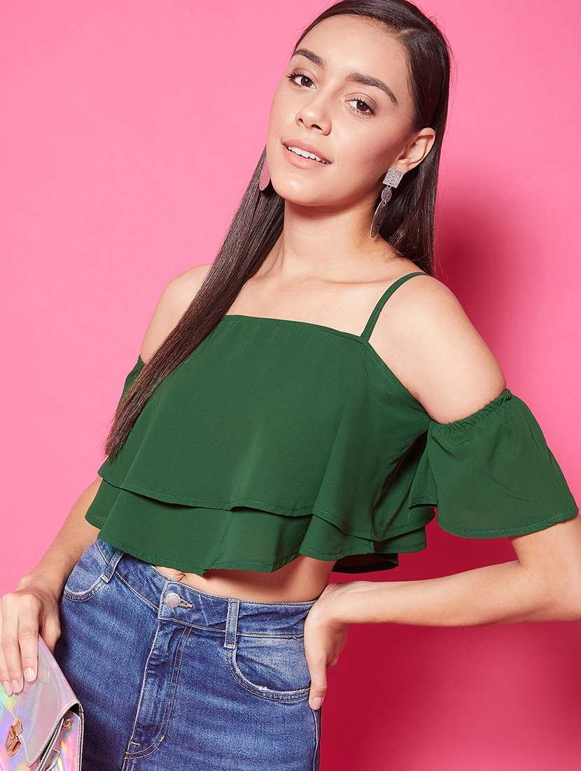 Women's Layered Shoulder Strap Top