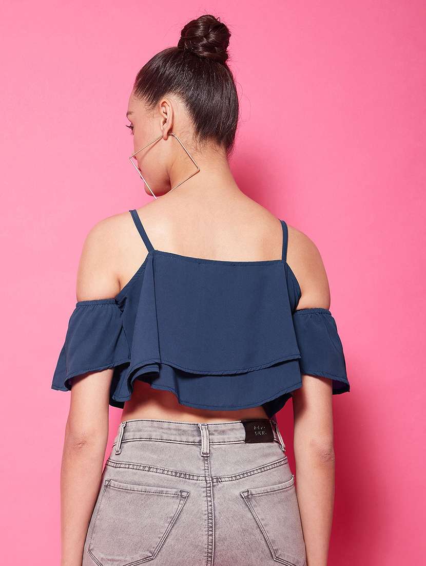Women's Crop Shoulder Strap Top