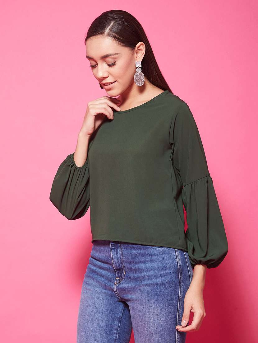Women's Straight Round Neck Top