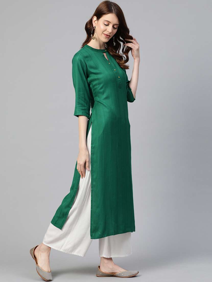 Solid Straight Kurta