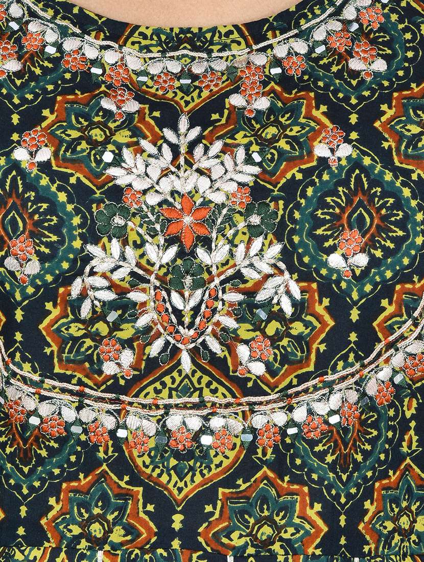 Printed Ethnic Gowns Kurta