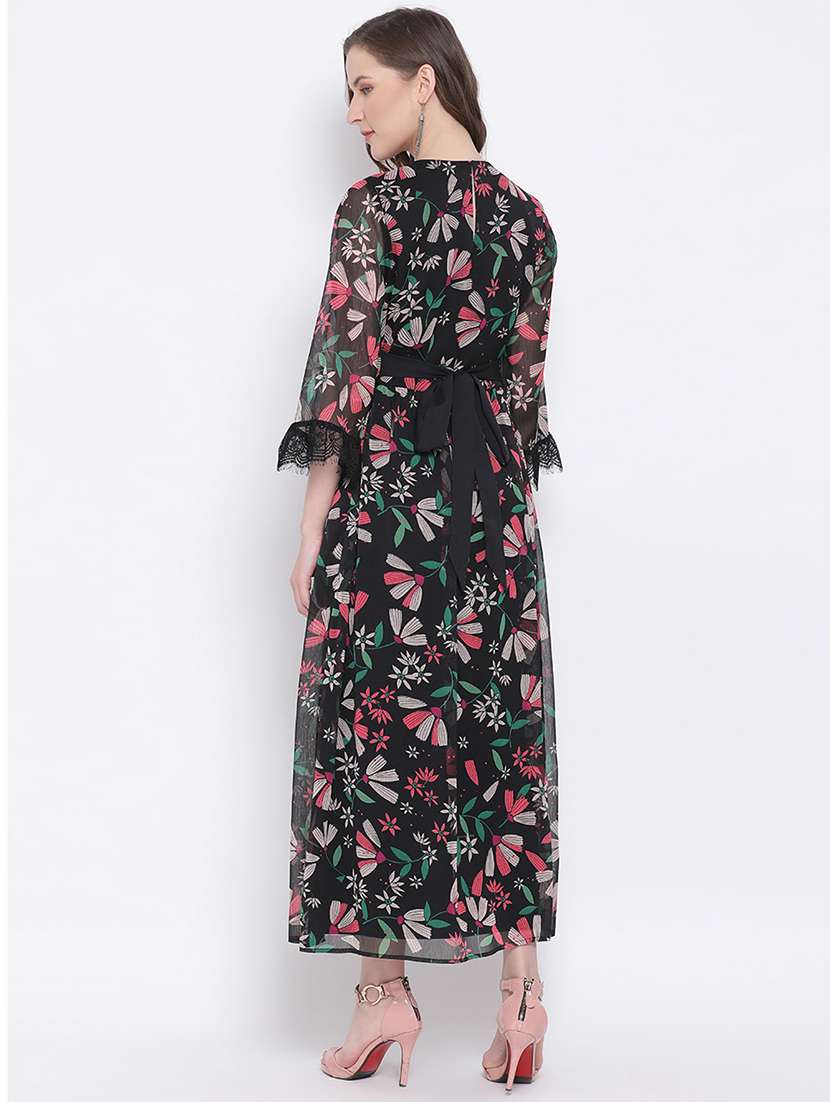 Women's Fit & Flare Floral Dress