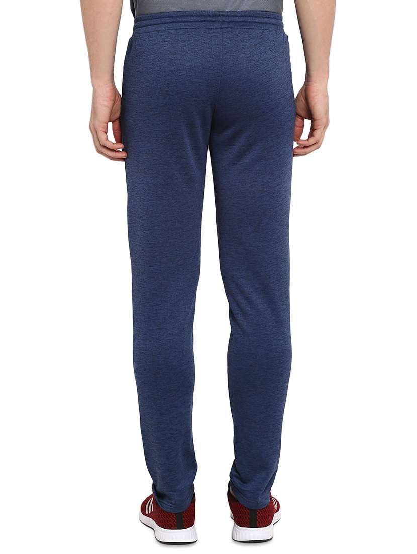 Blue Color Block Full Length Track Pant