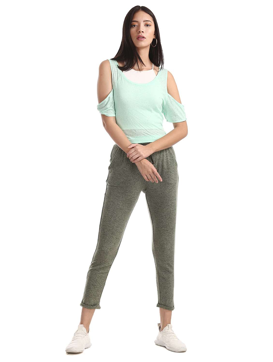 Green Rayon Trousers