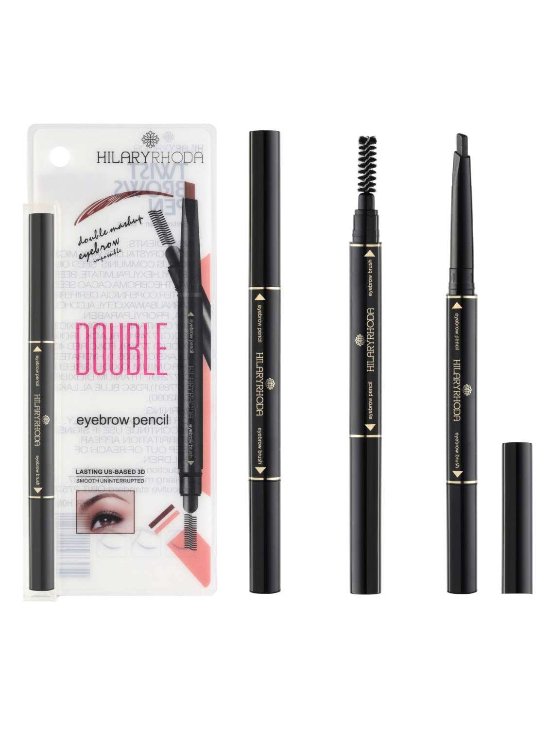 Hilary Rhoda Twist Brows Pen (Eyebrow Pencil + Brush)