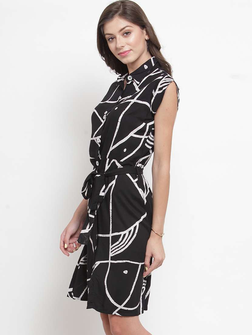 Women's Shirt Abstract Dress