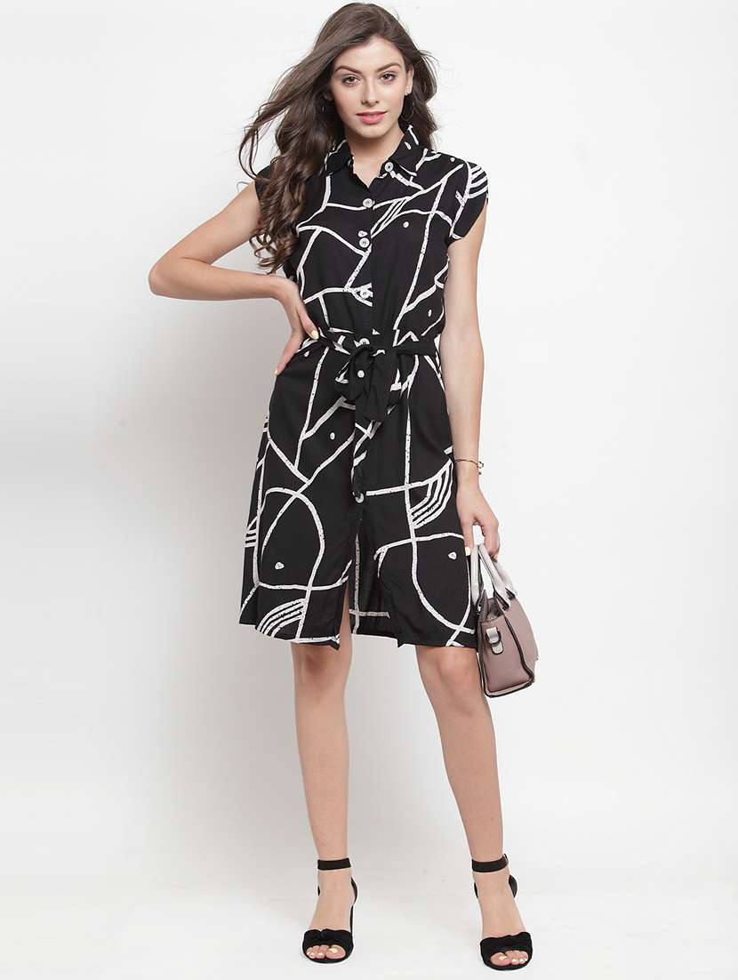 Women's Shirt Abstract Dress