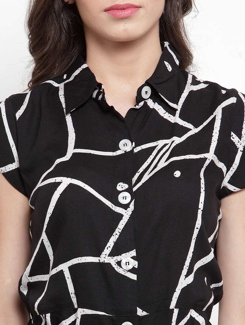 Women's Shirt Abstract Dress