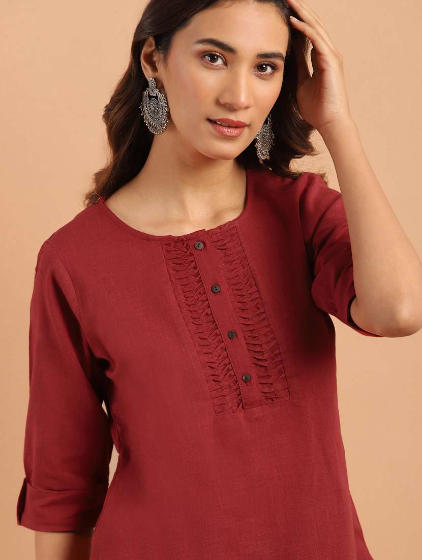 Women's A Line Round Neck Top