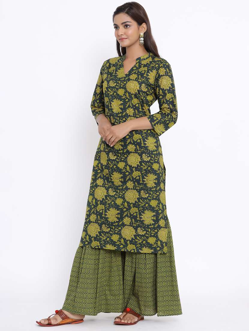Printed Kurta Sharara Set