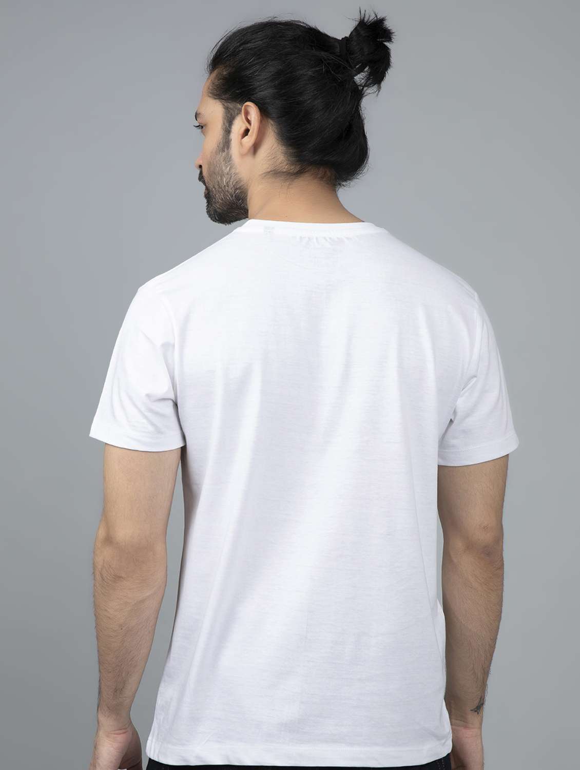 White Printed T Shirt