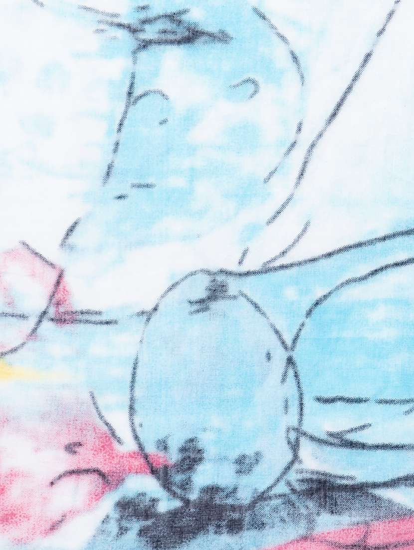 Blue Cotton Scarf