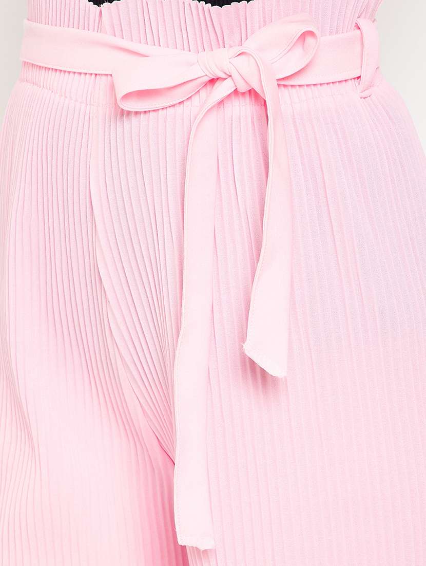 Tie Front Relaxed Fit Palazzo 
