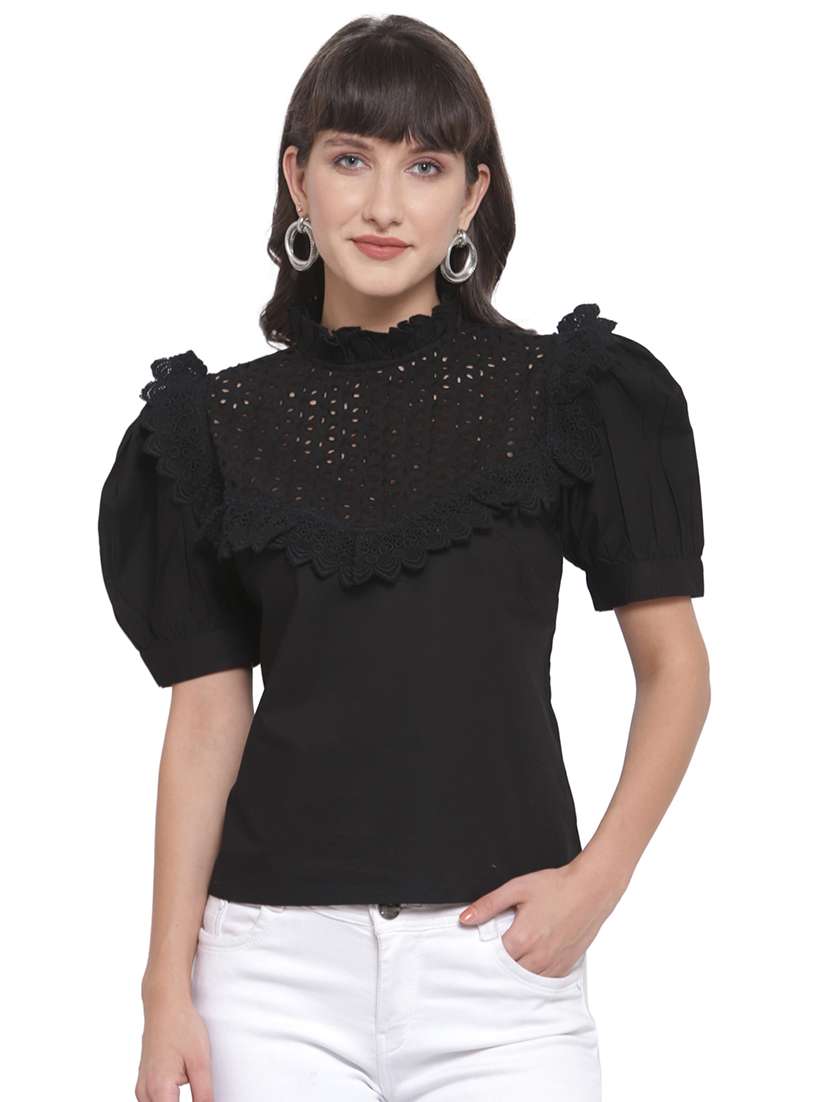 Women's Straight Mock Neck Top