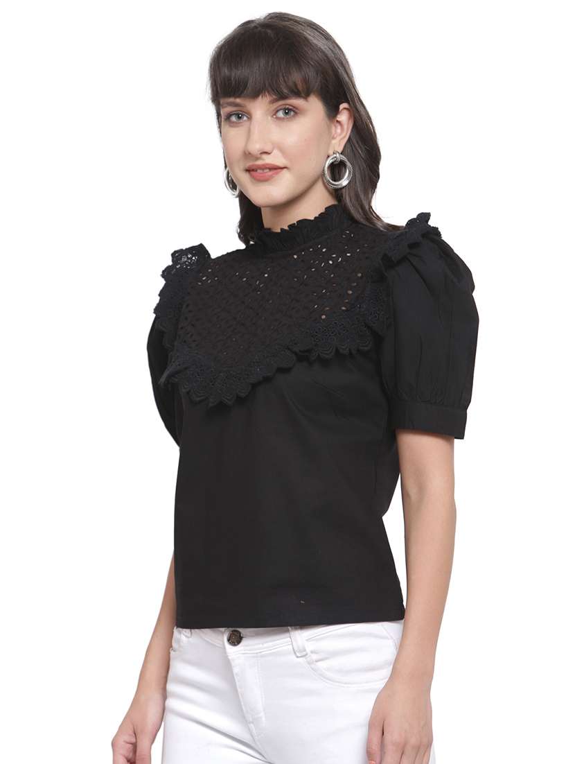 Women's Straight Mock Neck Top