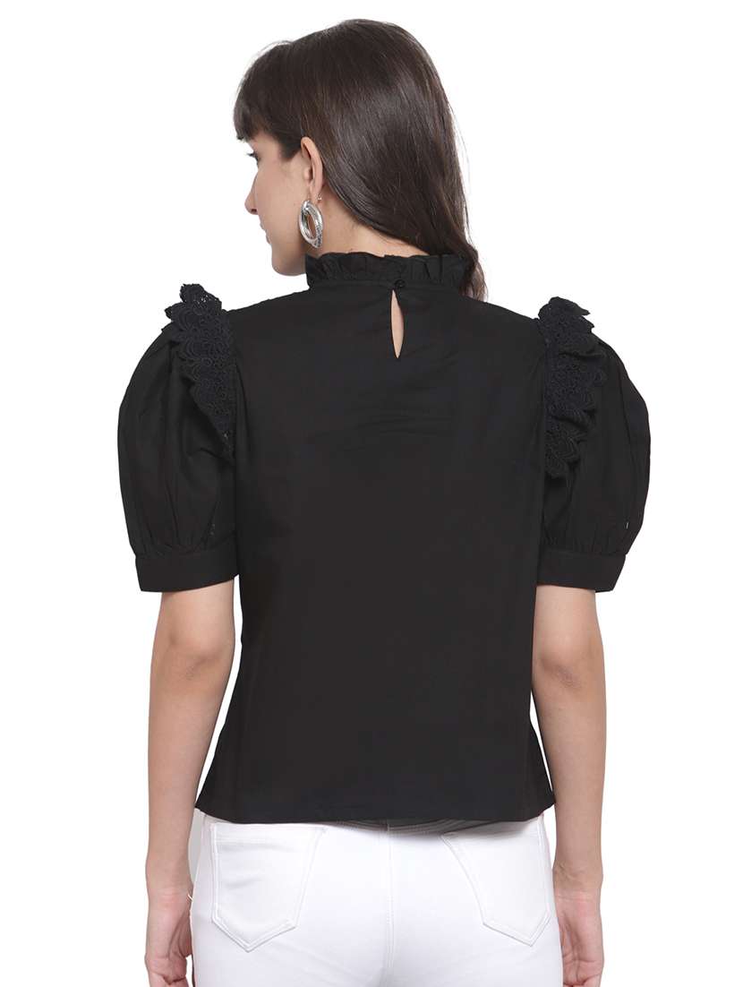 Women's Straight Mock Neck Top