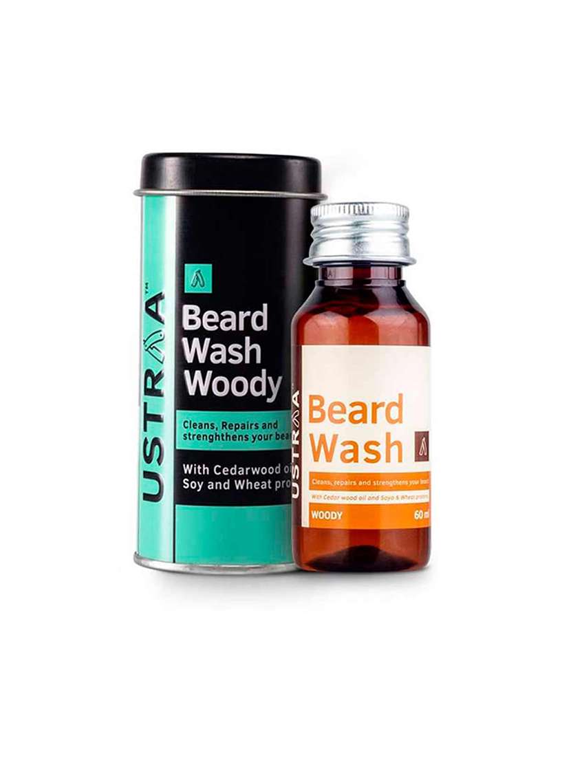 Ustraa Beard Growth Oil   35ml And Ustraa Beard Wash Woody   60ml