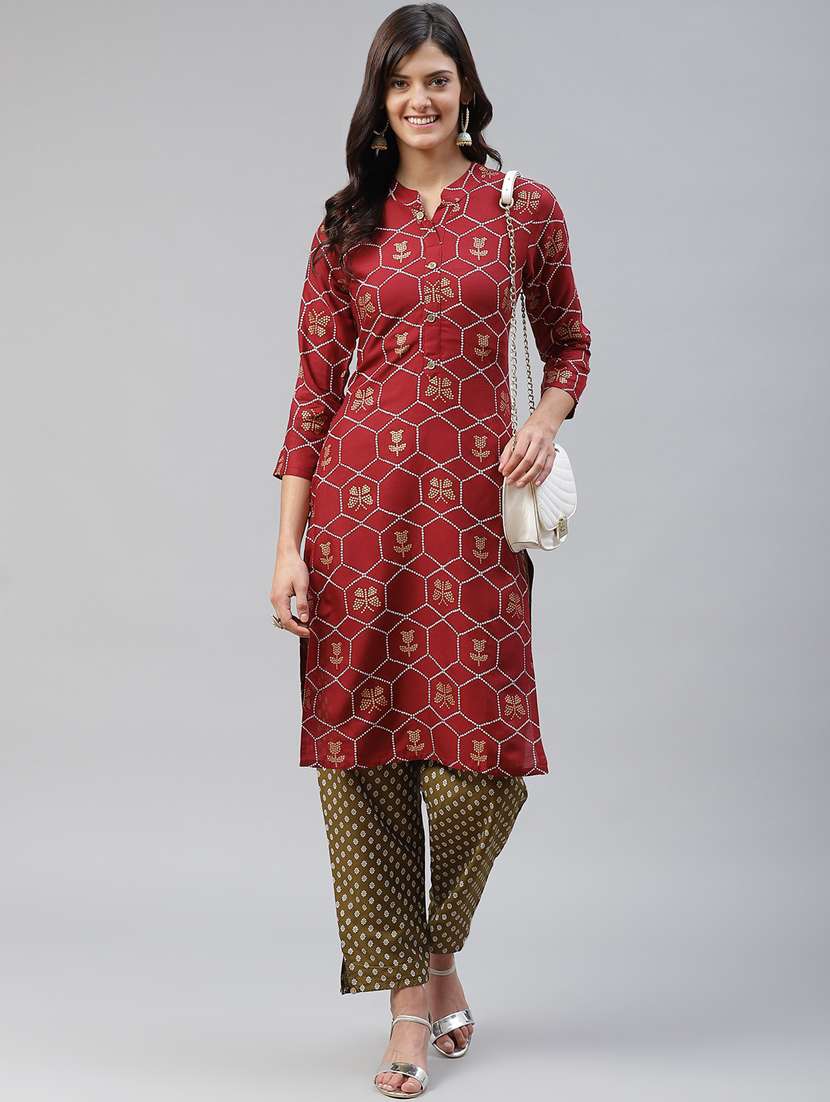 Printed Kurta Pant Set