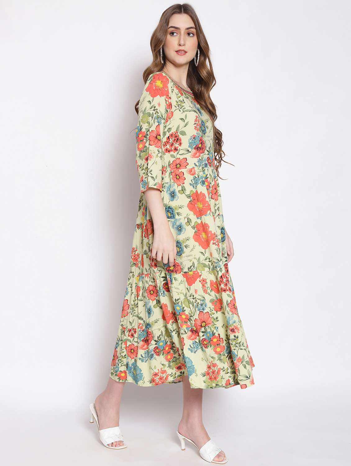 Women's Fit & Flare Floral Dress