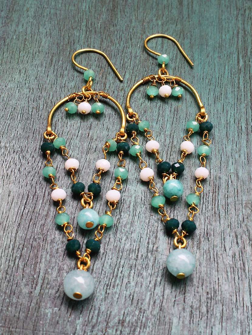 Multi Colored Crystal Drop Earring