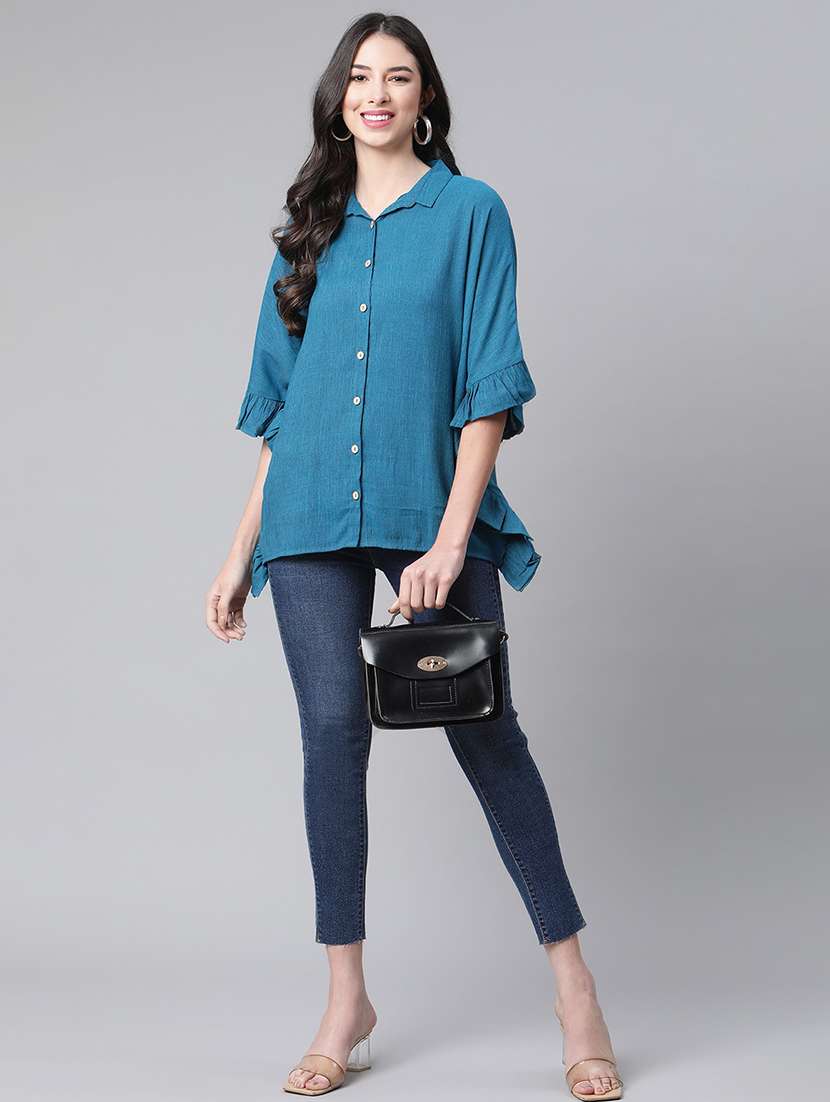 Drop Shoulder Solid Top