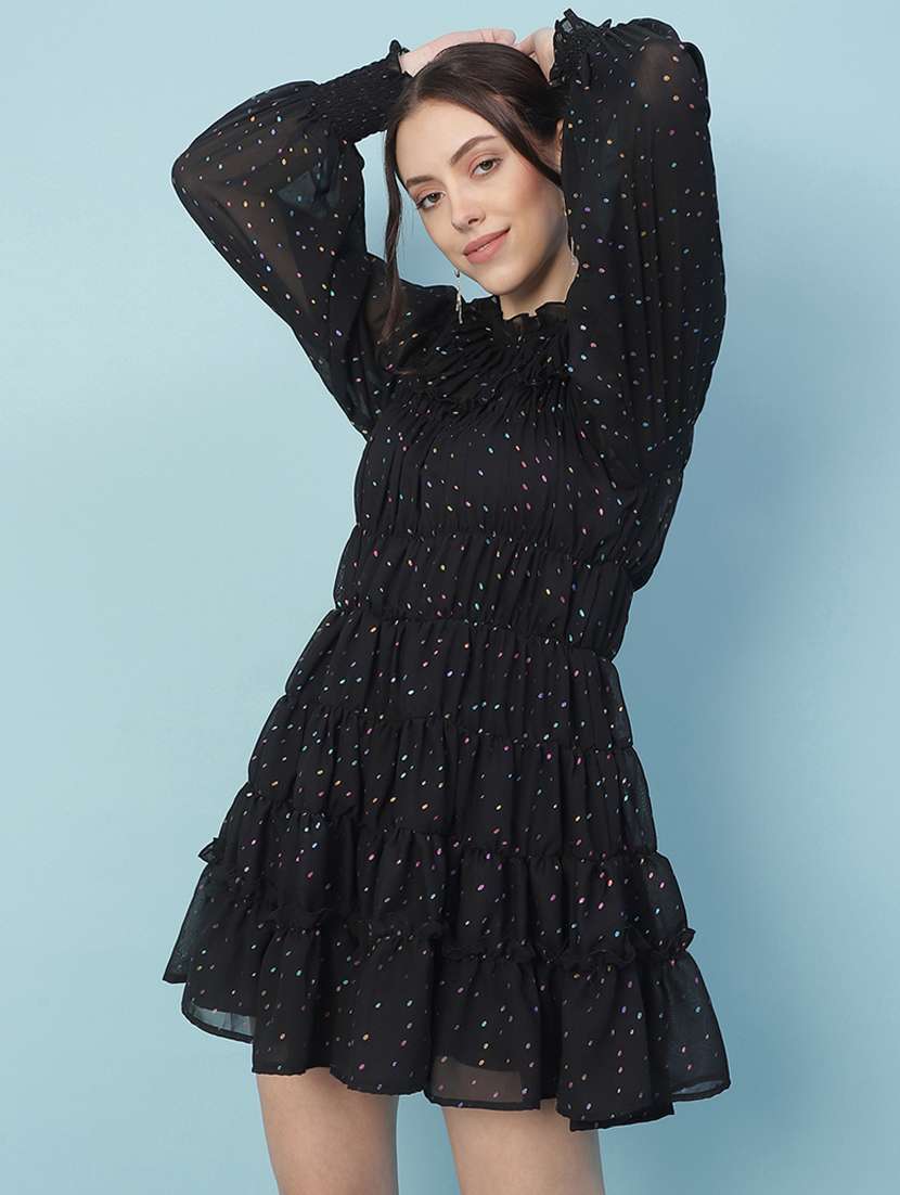 Women's Tiered Dress Tie & Dye Dress