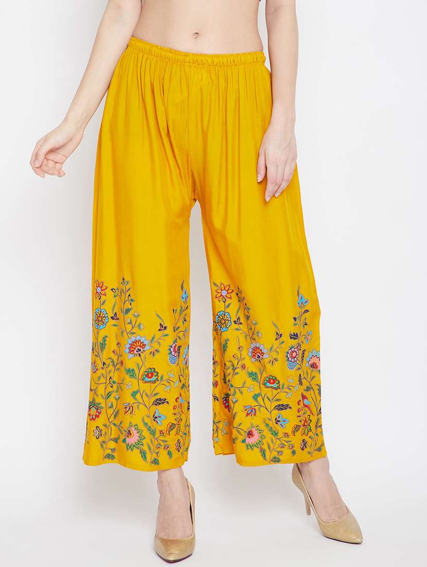 Yellow Printed Palazzo