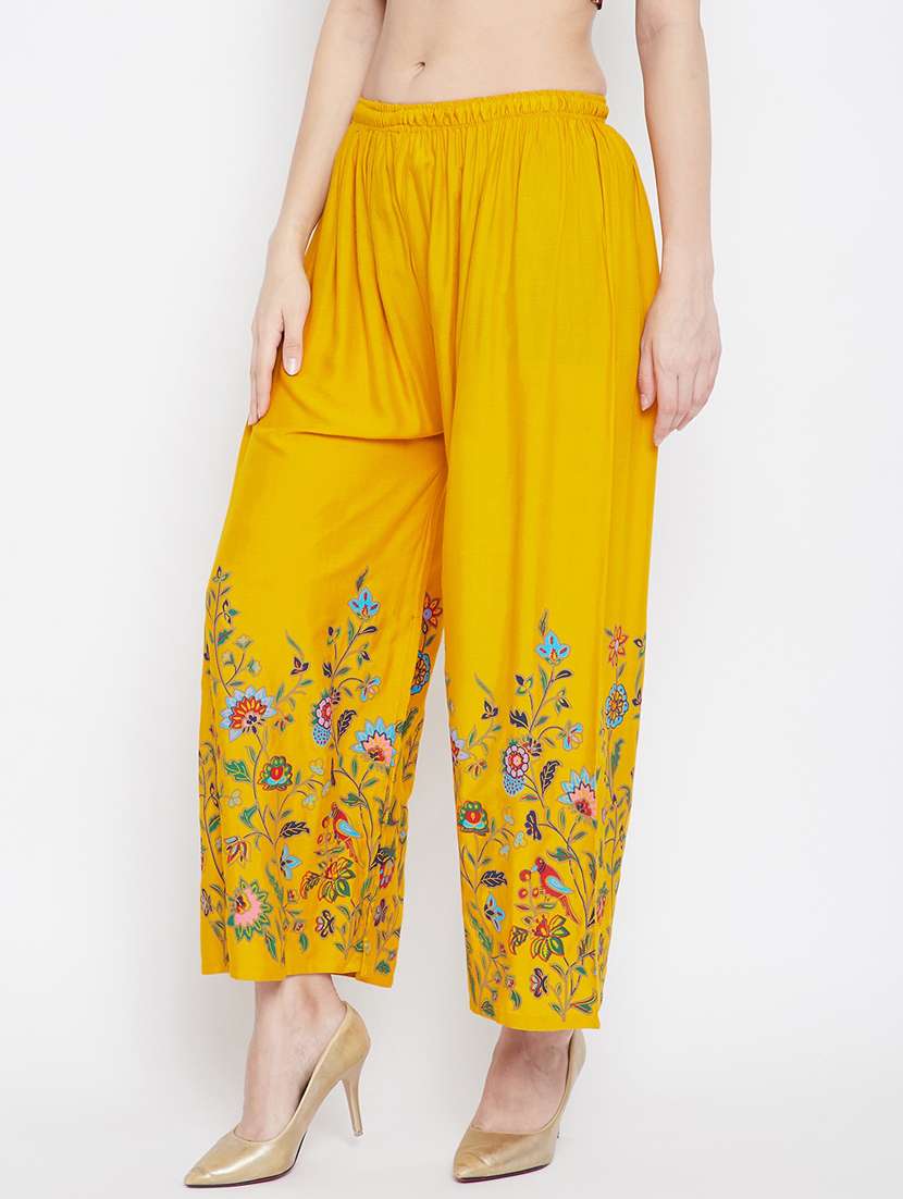 Yellow Printed Palazzo
