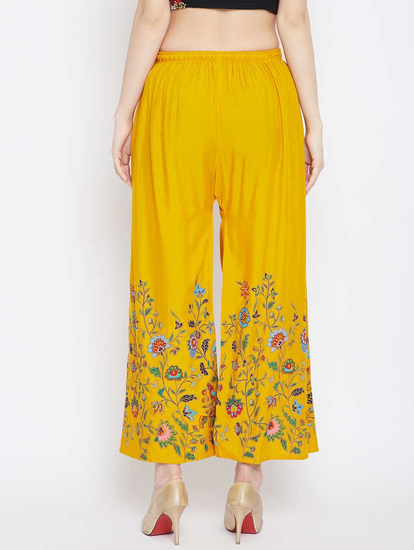 Yellow Printed Palazzo