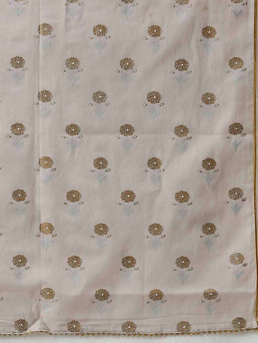 Women Floral Kurta Sharara Set With Dupatta