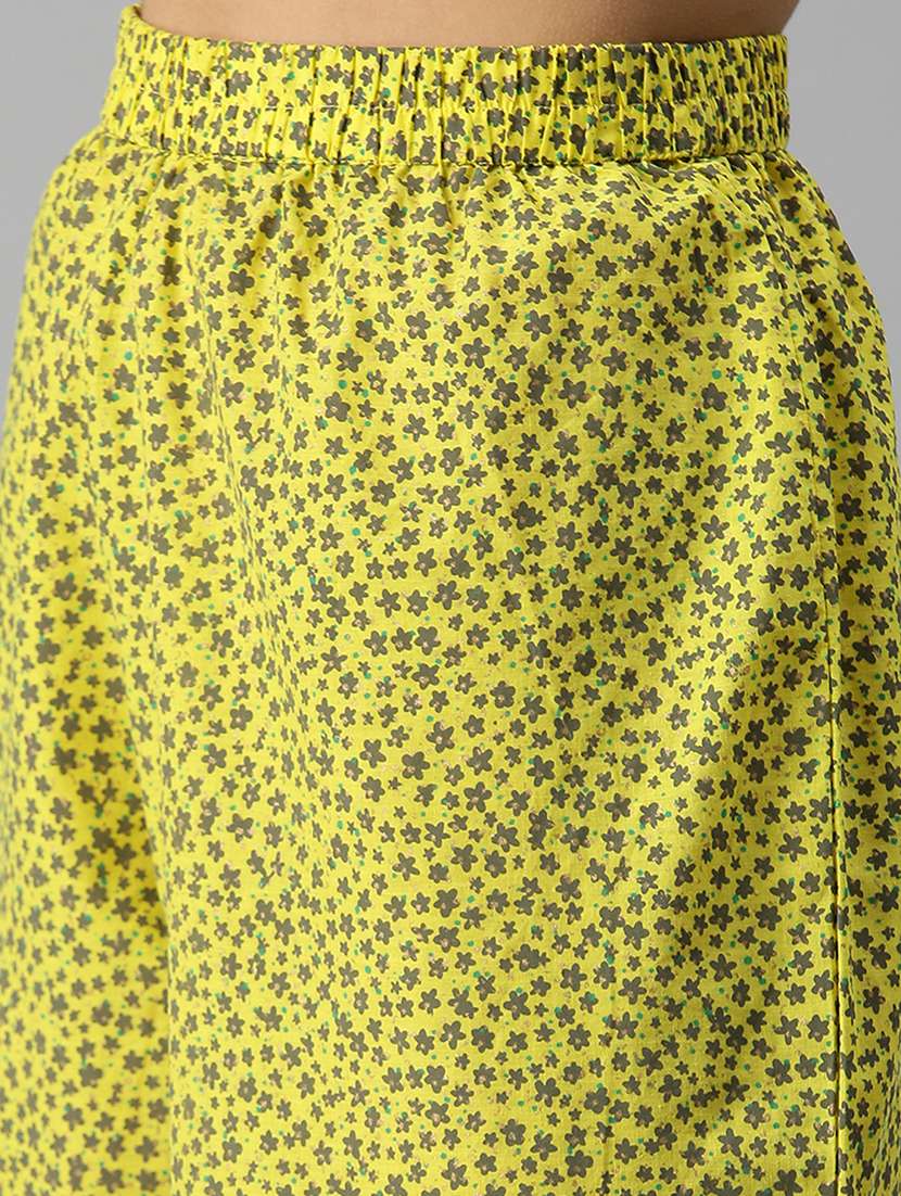 Women Printed Round Neck Kurta Palazzo Set