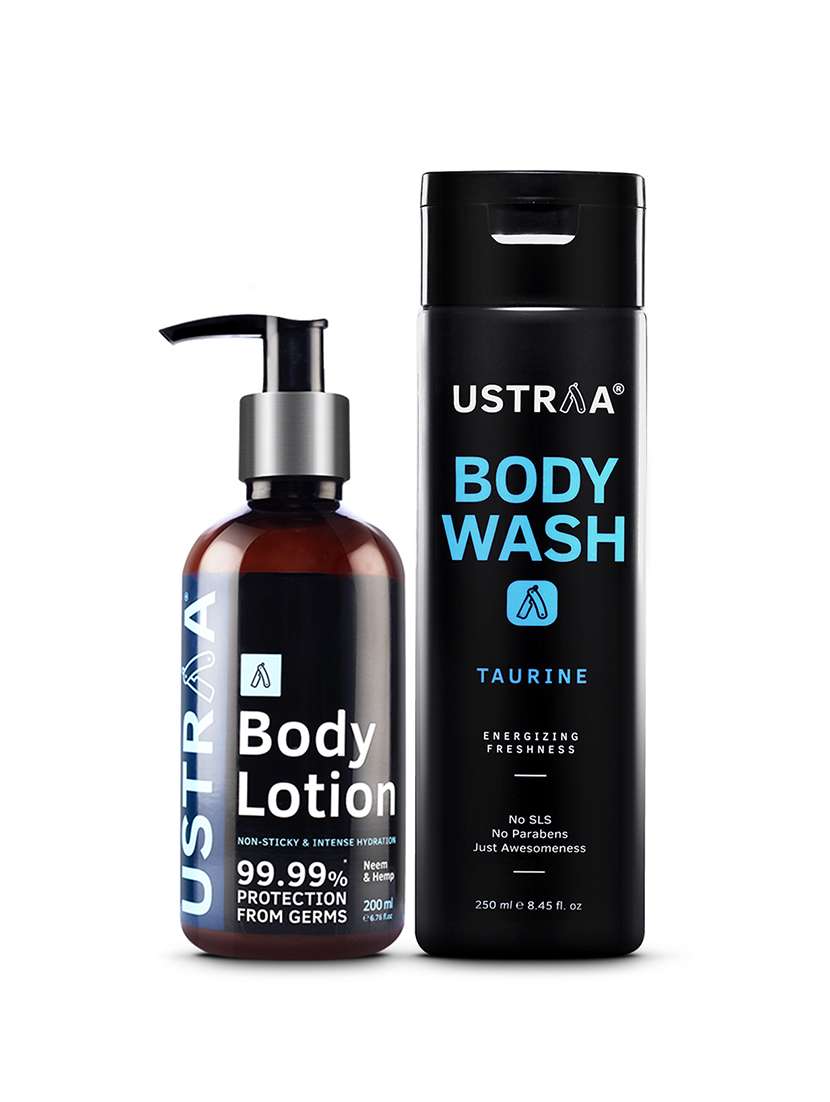 Ustraa Body Lotion Germ Free   200ml & Body Wash   Taurine   250ml