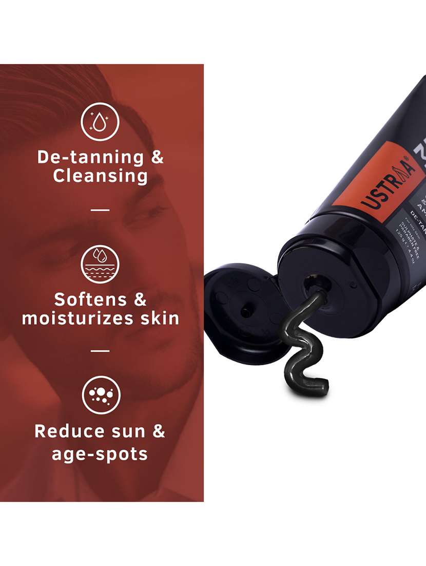 Ustraa Body Lotion Germ Free   200ml& De Tan Face Mask   Oily Skin   125 G