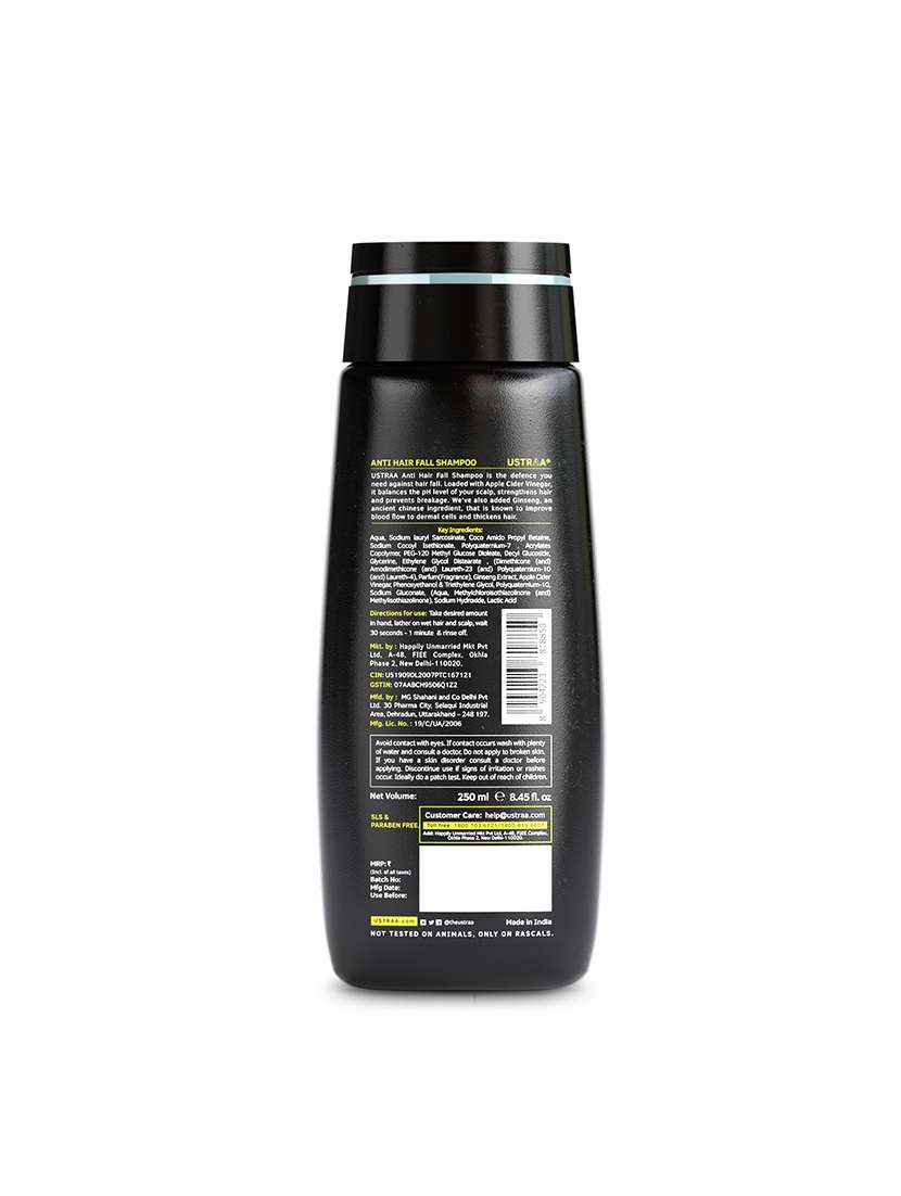 Ustraa Body Lotion Germ Free   200ml & Anti Hair Fall Shampoo With Apple Cider Vinegar   250ml