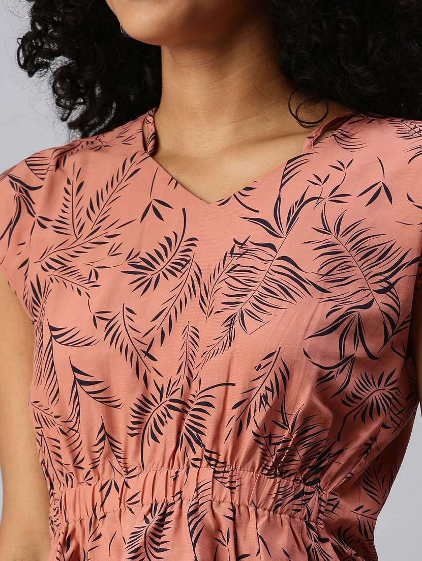 Women's Blouson V Neck Top