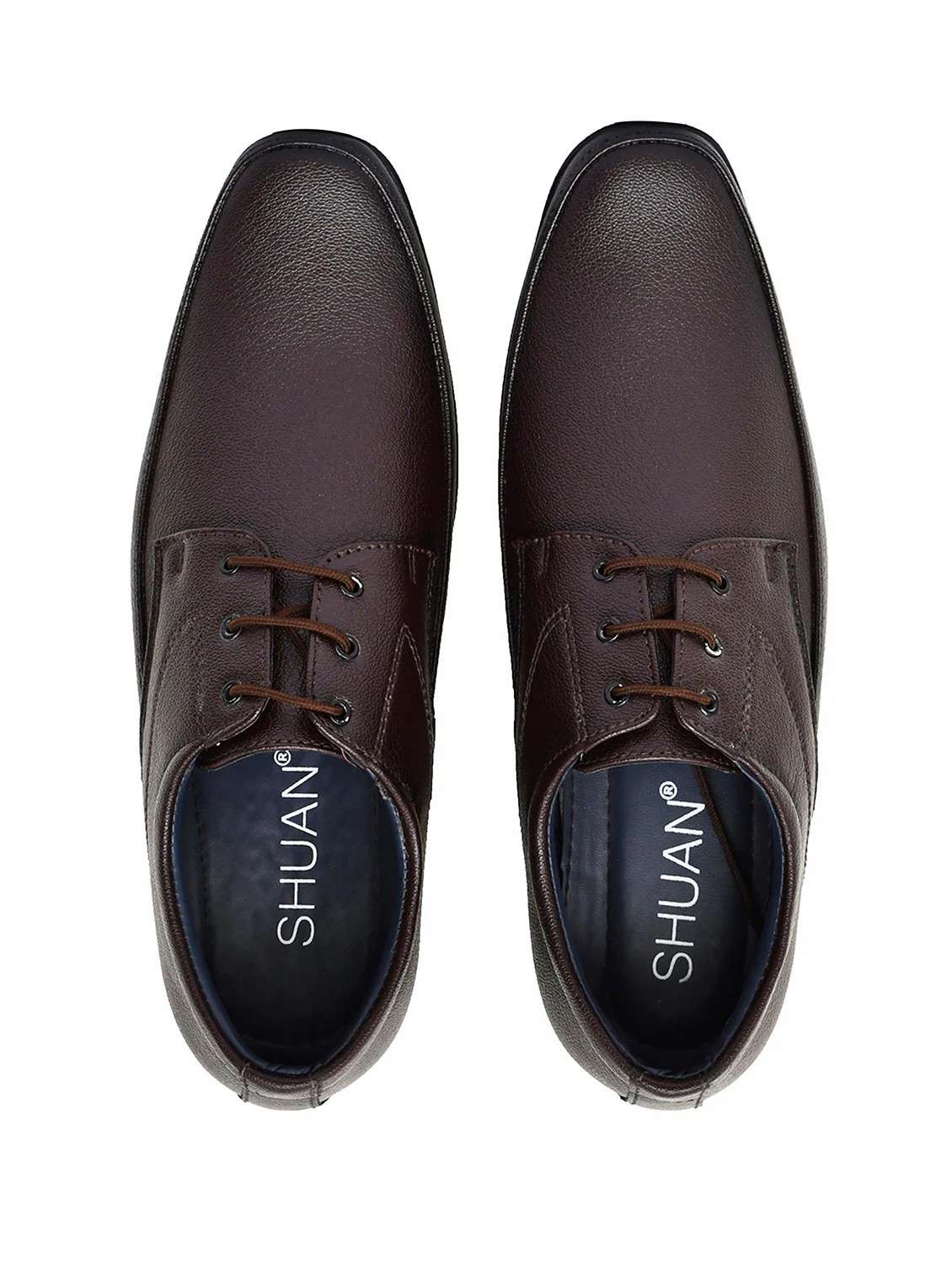 Brown Lace Up Formal Derby Shoes