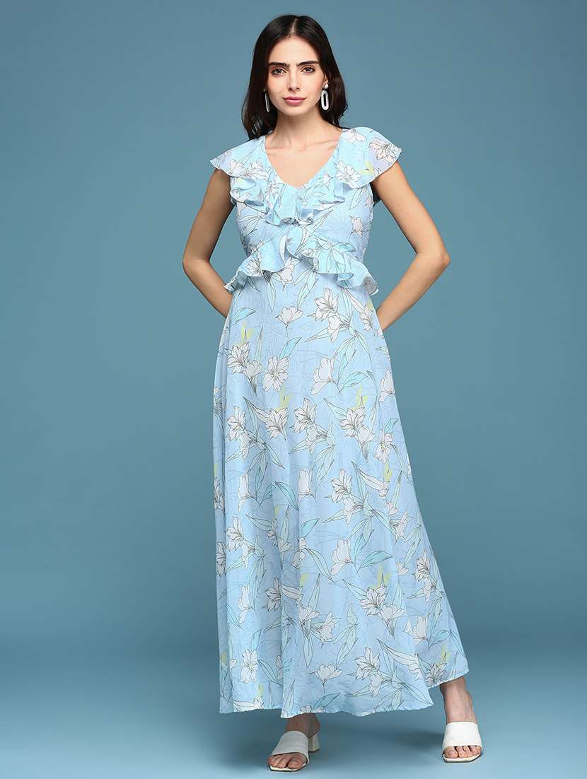 Women's Ruffle Floral Dress