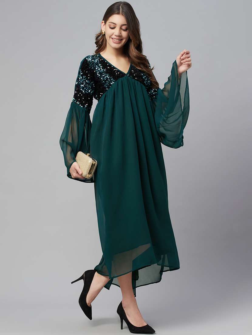 Women's Fit & Flare Midi Dress