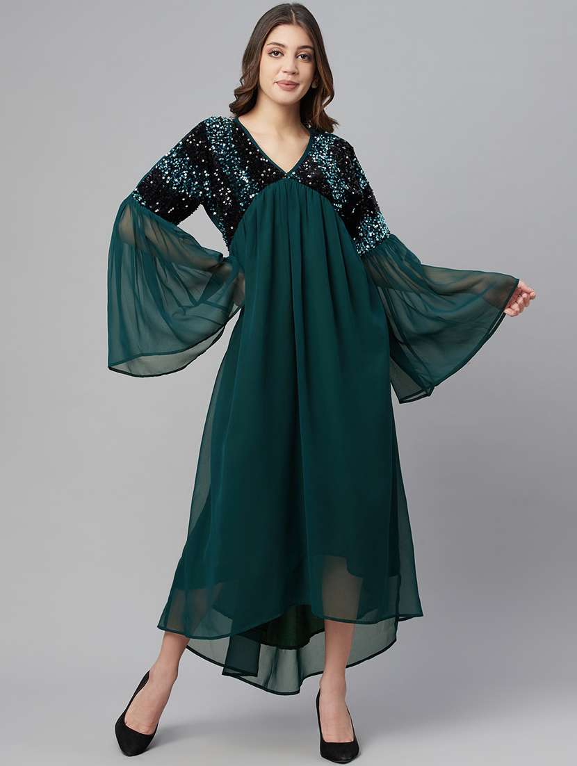 Women's Fit & Flare Midi Dress