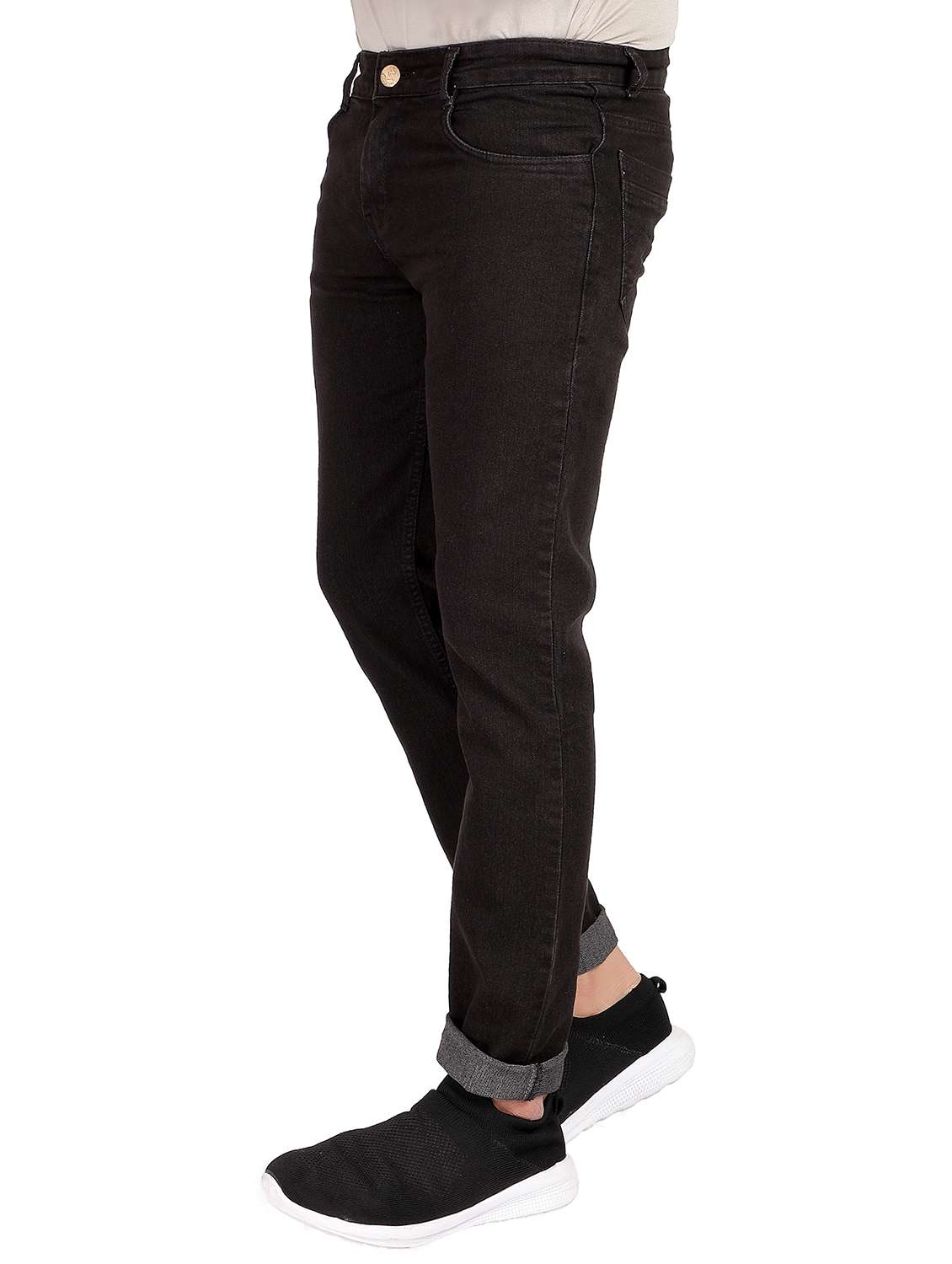 Mens Slim Fit Plain Jeans