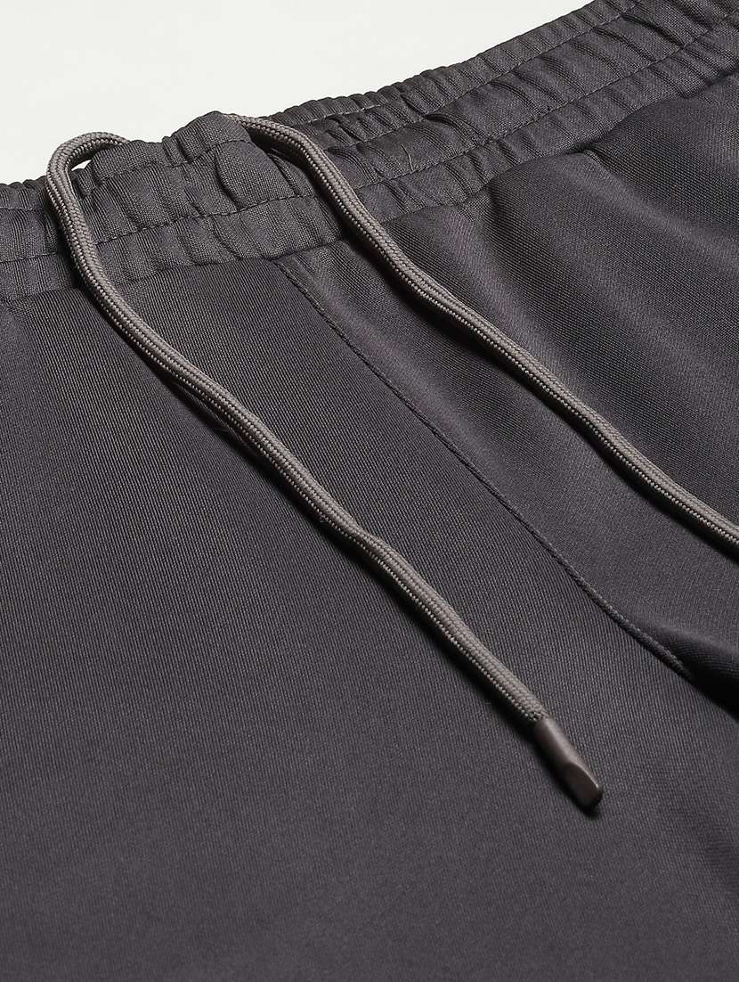 Grey Side Taped Full Length Track Pant