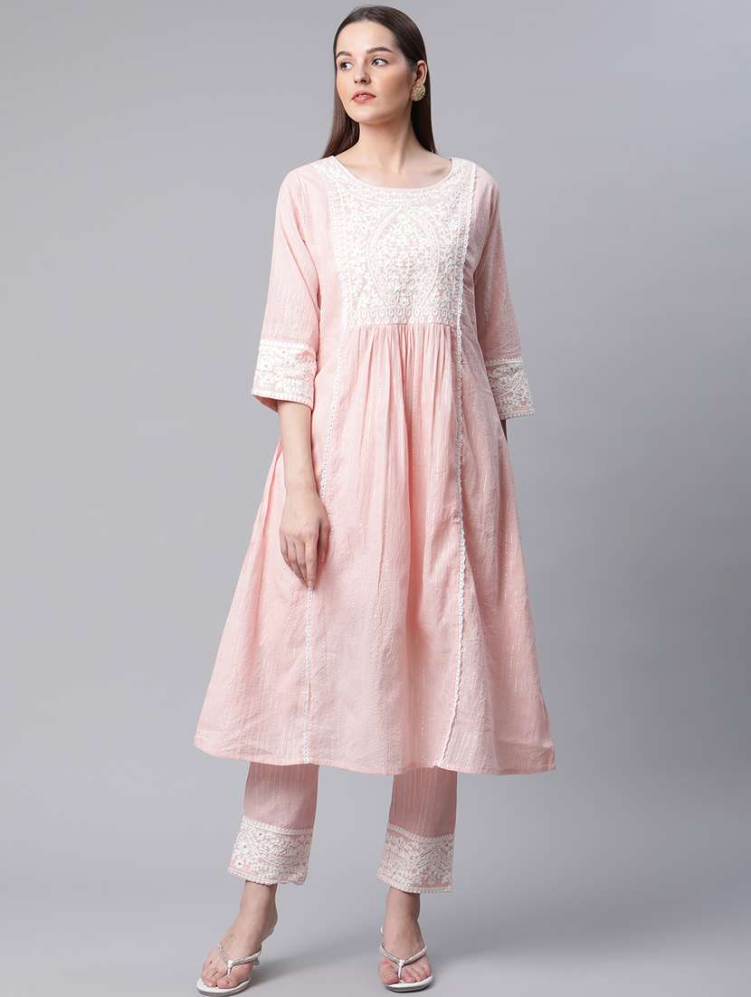 Pink Kurta Pant Set