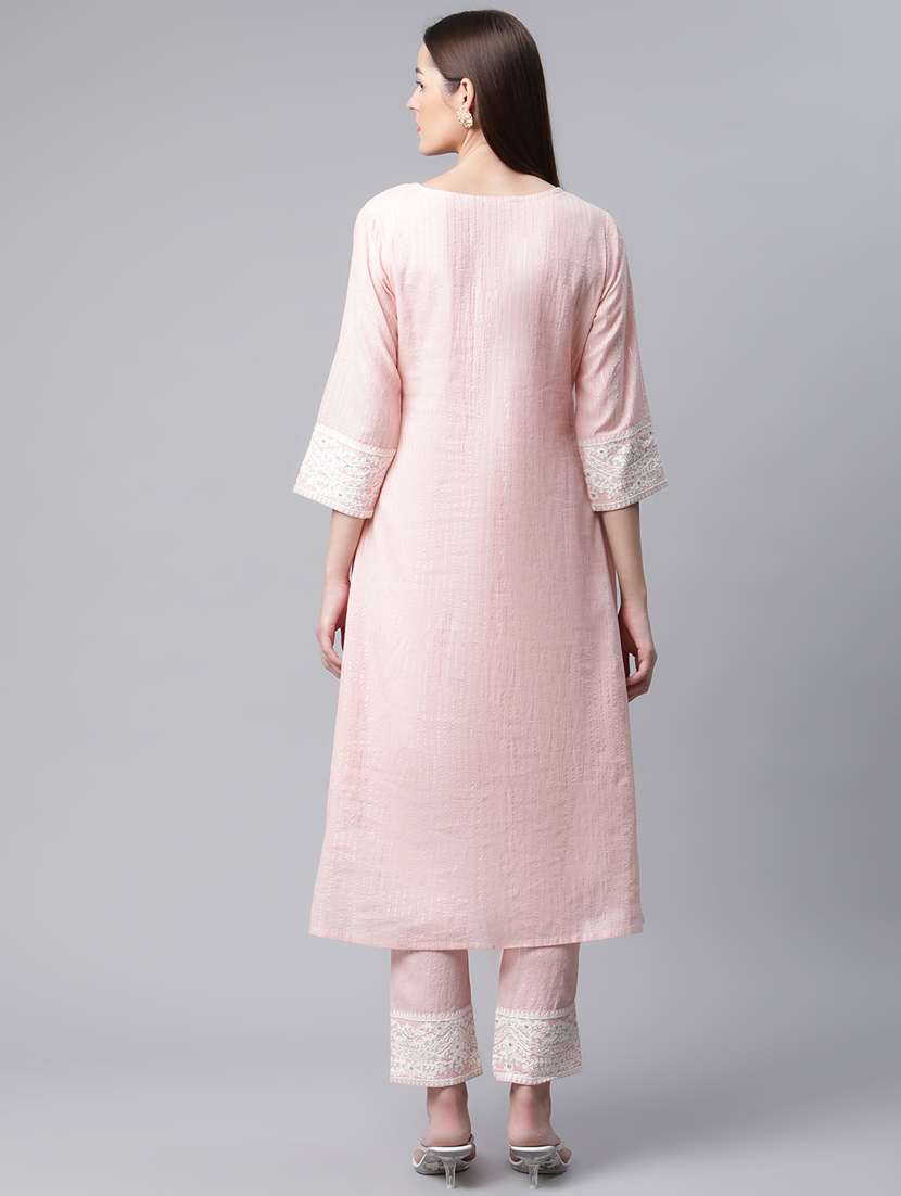 Pink Kurta Pant Set