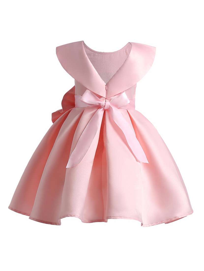 Girls Round Neck Sleeveless Frock