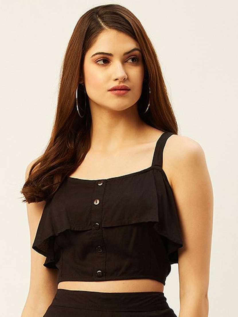 Women's Crop Shoulder Strap Top
