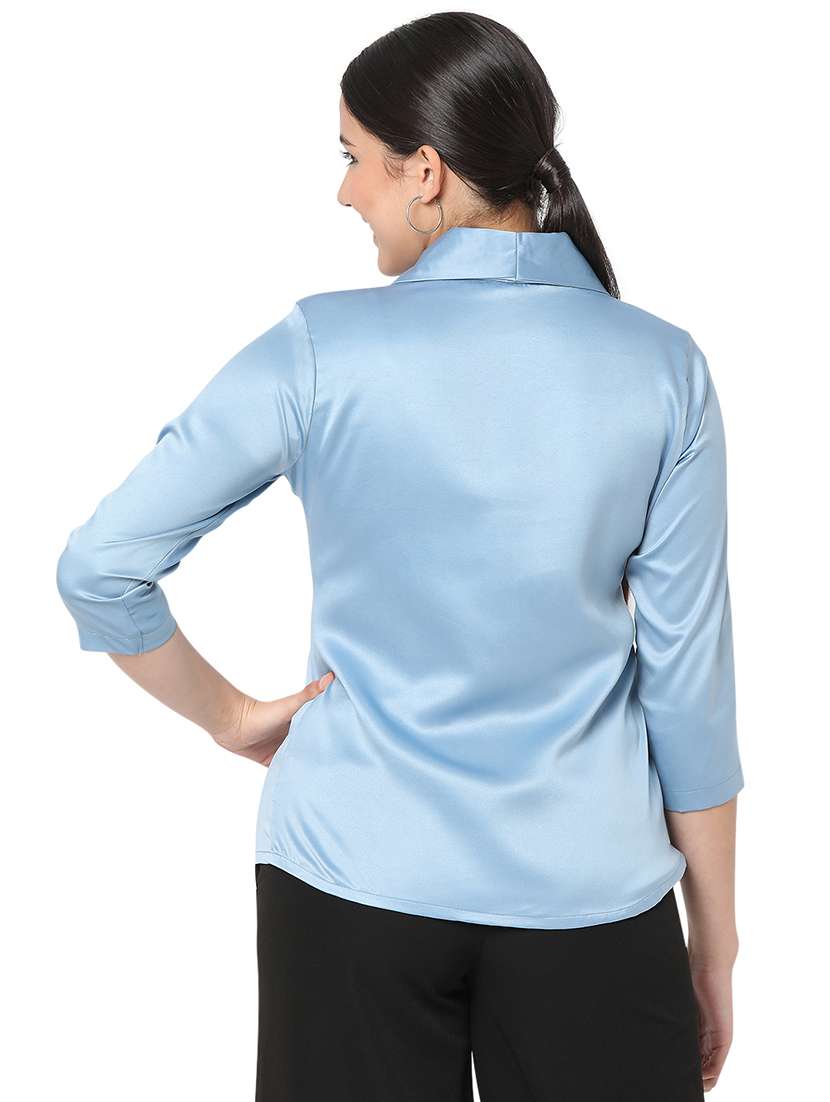 Light Blue Solid Shirt