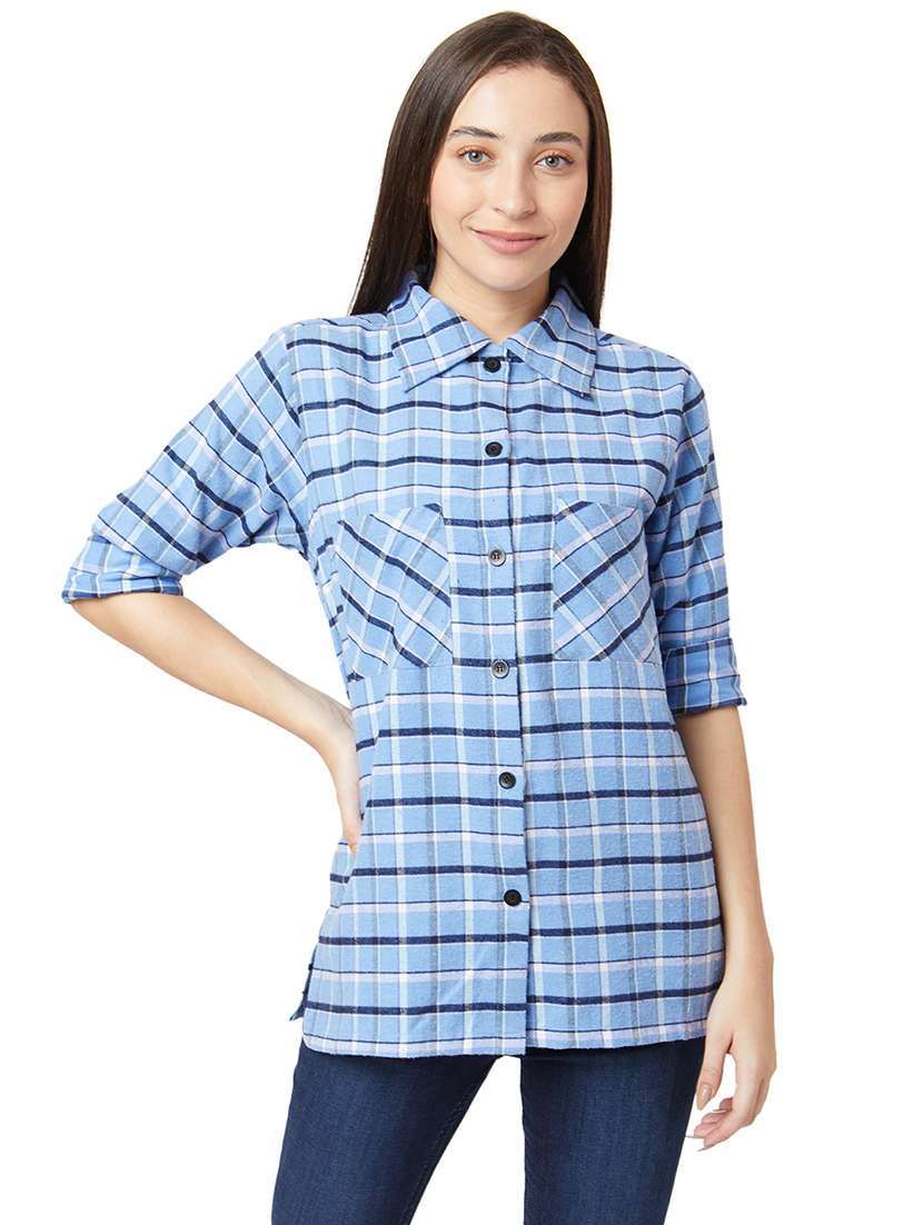 Long Sleeved Checkered Shirt 