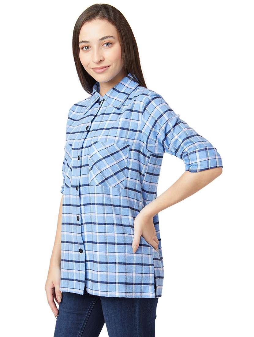 Long Sleeved Checkered Shirt 